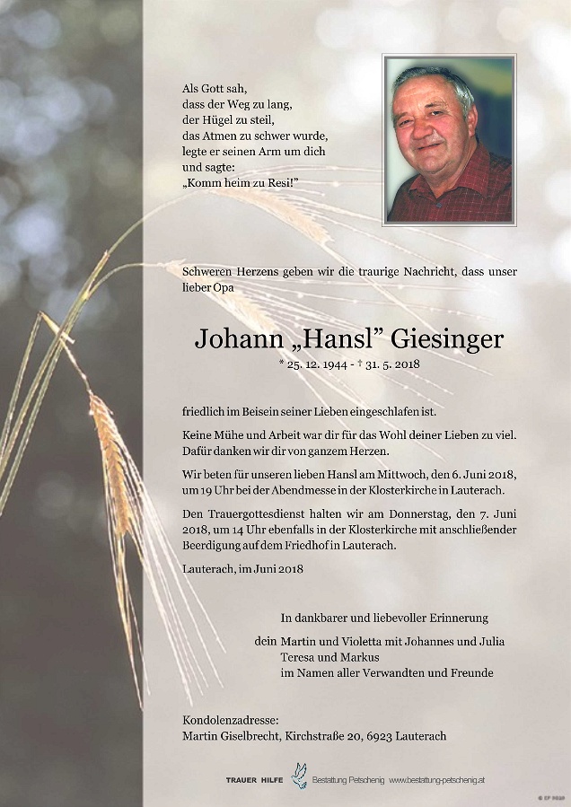 Johann Giesinger